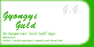 gyongyi guld business card